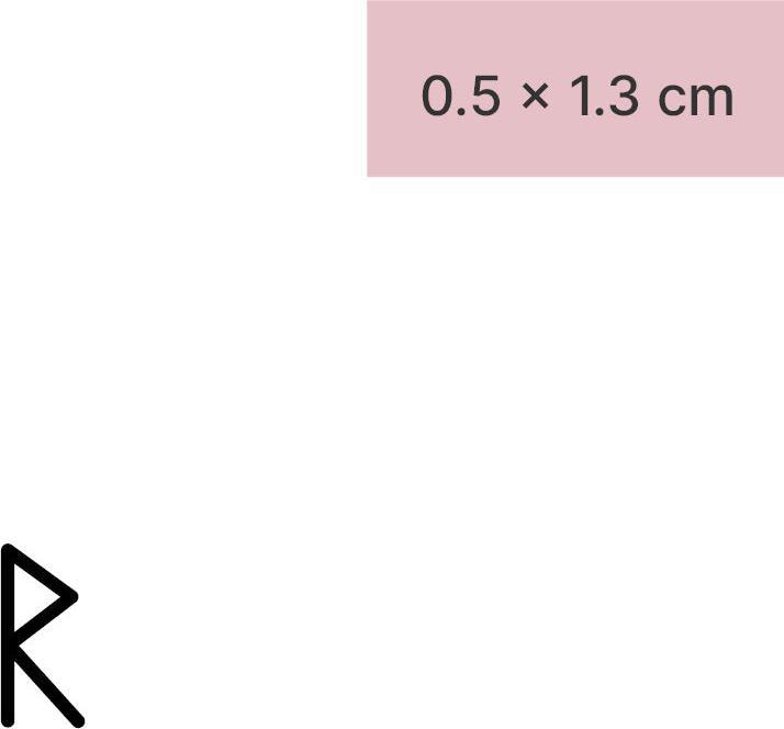 Immagine prodotto minink Tatuaggio temporaneo - segno della runa viaggio