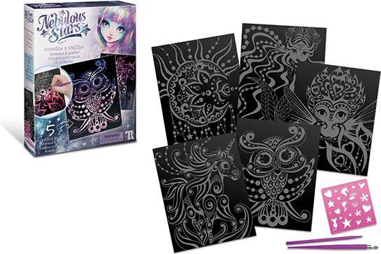 Actual product image Giochi Preziosi Scratch Pictures Nebulous Stars - Scratch Art