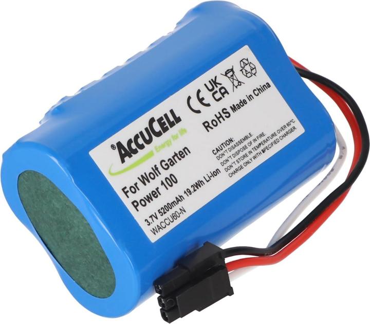 Produktbild AccuCell Akku Wolf Garten Accu 60, Wolf-Garten 7086-918, 1UR18650S-2 (1 Stk.)