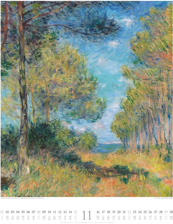 Image du produit Claude Monet - Wasser und Licht Kalender 2026 (Couverture rigide, Français, Allemand, Anglais)