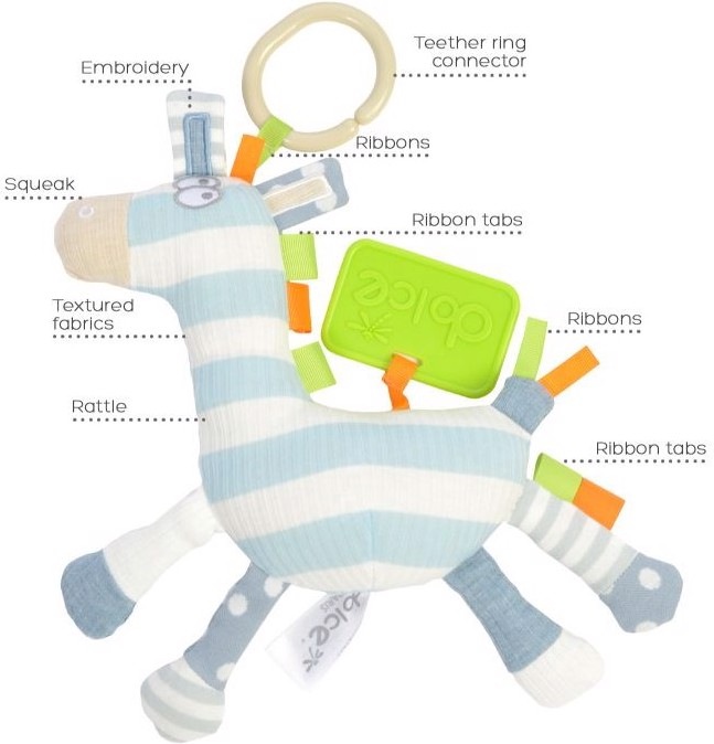 Productafbeelding Dolce Toys Activiteit hangende zebra