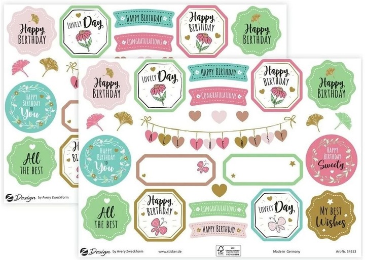 Produktbild Avery Deko Sticker