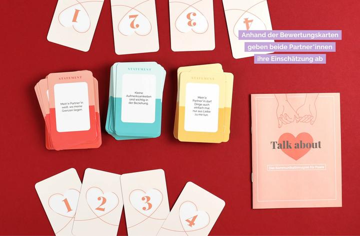 Image du produit Jeu de cartes : Talk about - le jeu de communication pour les couples (Jeu de cartes, Allemand)