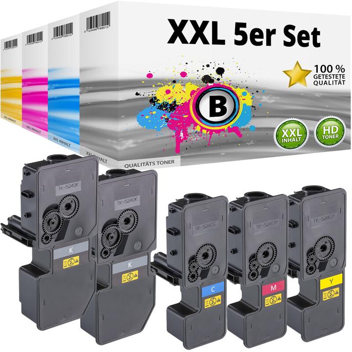 Image du produit Druckfuxx 5x XL TONER TK-5230 für Kyocera Ecosys M5521cdn M5521cdw P5021 P5021cd