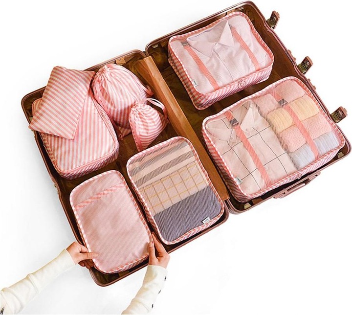 Noya Koffer Organizer Reisegepäck Kompressions Kleidertaschen 8in1 Set