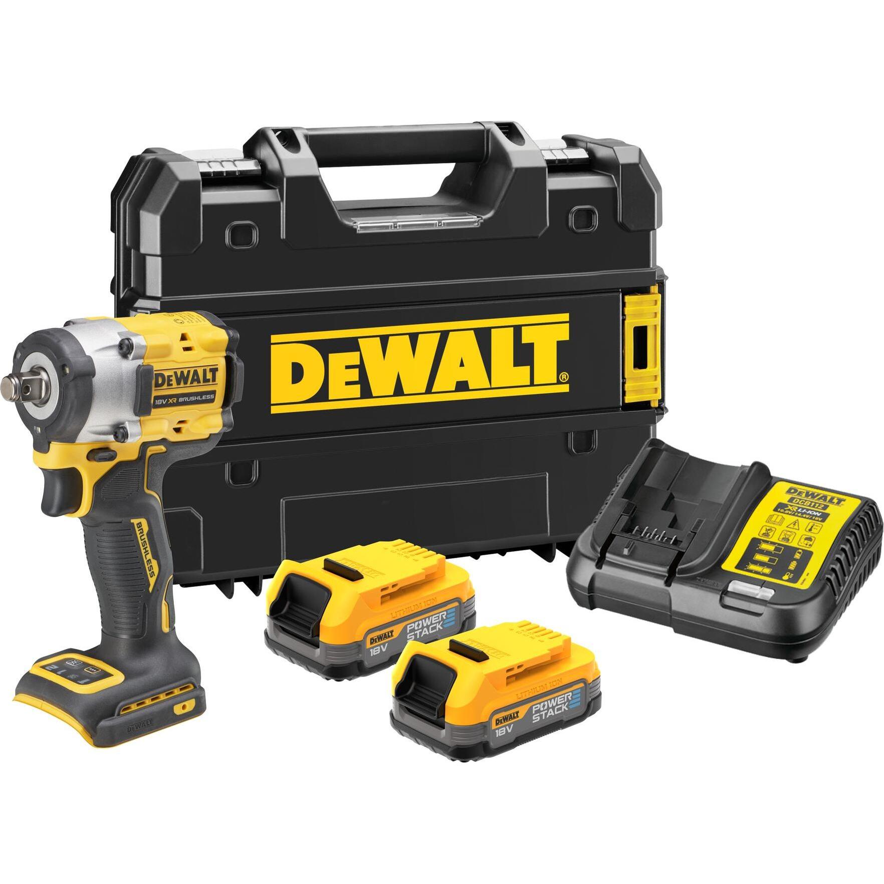 DeWalt, Bohrmaschine + Akkuschrauber, Dewa DCF921E2TQW AkkuSchlagschr. 1/2 (Akkubetrieb)