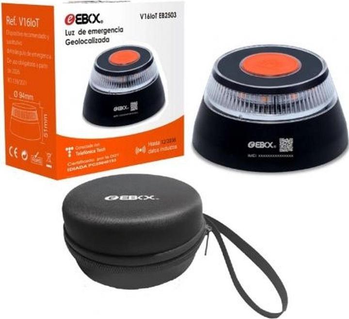 Actual product image EBox V16 emergency light DGT 3.0