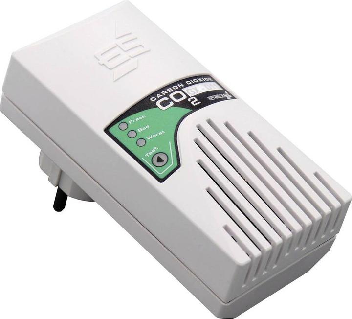 Actual product image Schabus Air quality sensor CO2 sockets warning device GX D11
