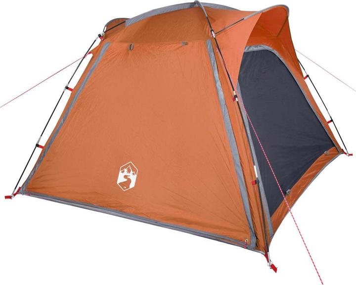 Produktbild vidaXL Campingzelt 4 Personen & Orange 185T Taft (Kuppelzelt, 5.90 kg, 4 Personen)