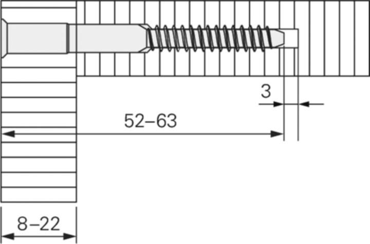 Image du produit Dusafix Vis d'assemblage d'angles (500 Vis par pièce)