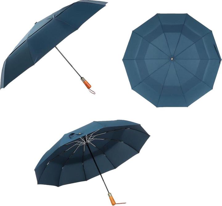 Image du produit JTI Parapluie compact - 115 cm - Bleu