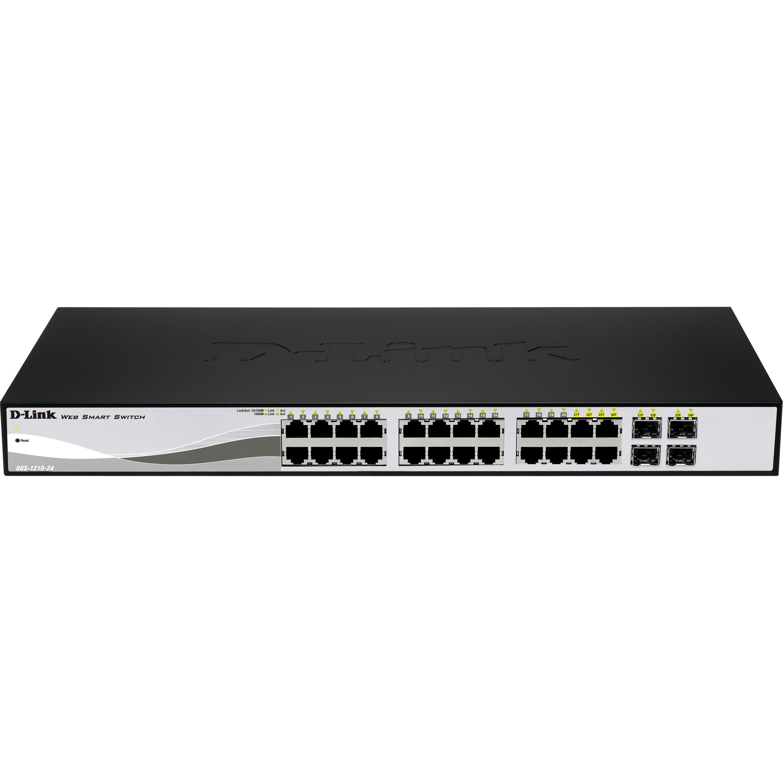 Thumbnail - D-Link Dgs-1210-24p (28 Ports), Netzwerk Switch, Schwarz