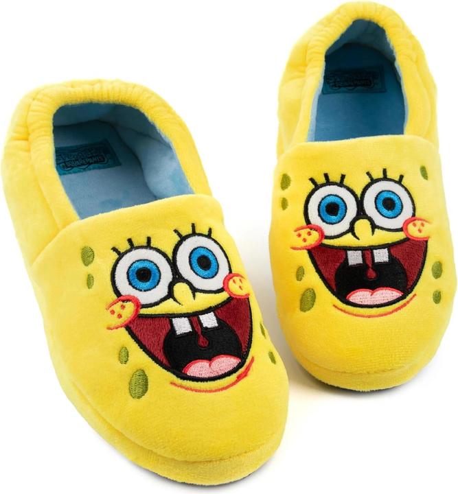 Actual product image Spongebob Squarepants Childrens/Kids Face Slippers (31)
