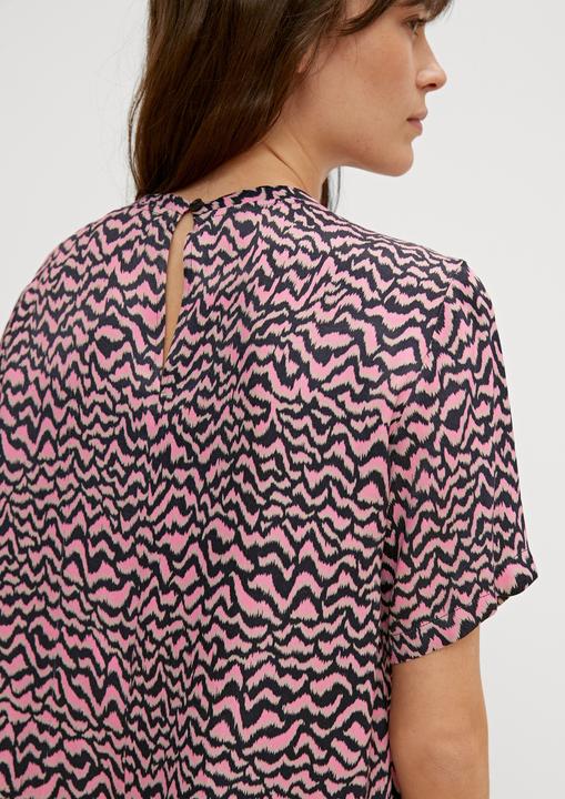Actual product image Comma Bluse Kurzarmbluse mit Saumschlitzen (44)