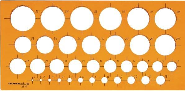 Produktbild Rumold Kreisschablone 1-35 mm (Kunststoff)