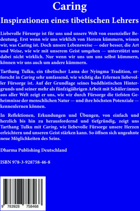 Produktbild Caring (Deutsch, Tarthang Tulku, 2023)