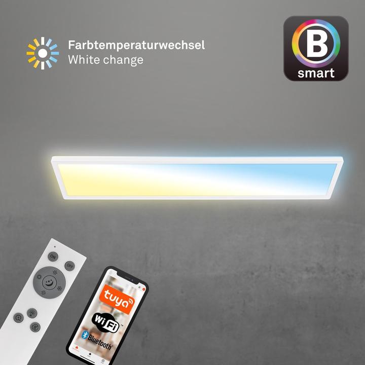 Produktbild Briloner TAVA B smart WiFi +Bluetooth ultra flat CCT LED Panel (4800 lm)