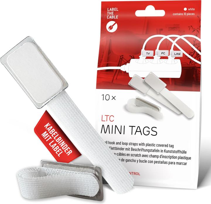 Actual product image Label-the-cable LTC Mini Velcro Cable Ties, pack of 10 (Velcro cable ties, 90 mm, 10 pcs.)