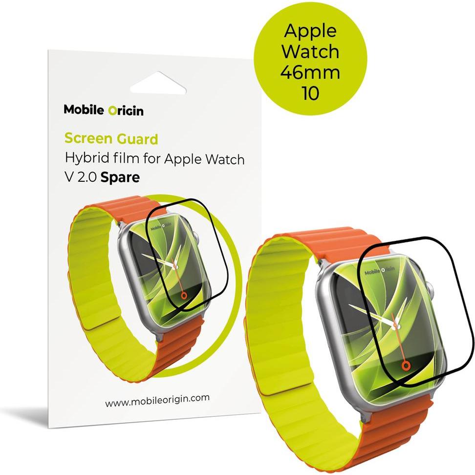 Mobile Origin Screen Guard Spare Hybrid film - Apple Watch 10 46mm, Accessori per smartwatch, Trasparente