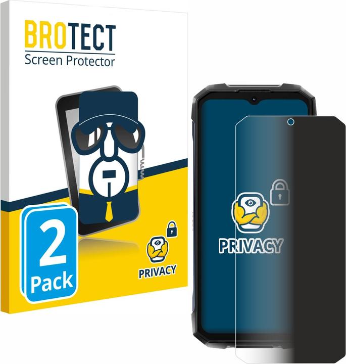 Actual product image BROTECT Anti-spy privacy film Blue light protection film (2 pcs., Hotwav Cyber 7)