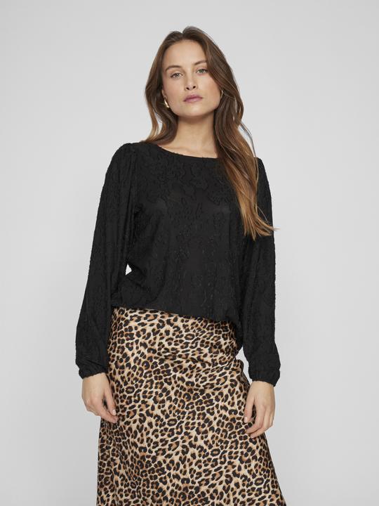 Actual product image Vila Round neck top with long sleeves (L)