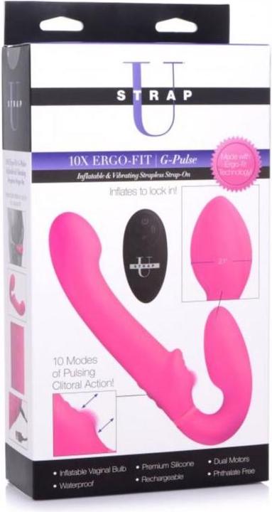 Image du produit XR Brands GPulse Gode vibrant sans manche avec télécommande Rose