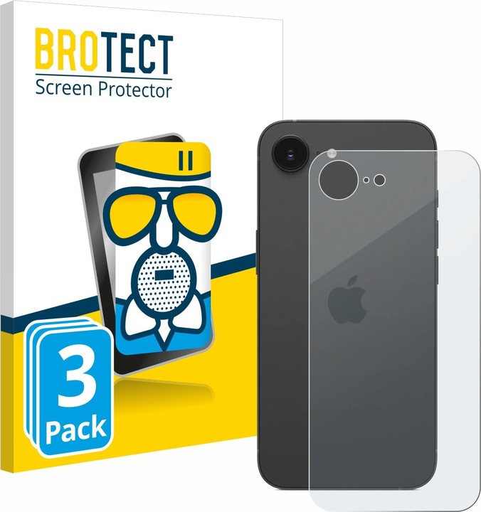 Produktbild BROTECT Schutzglas Schutzfolie Displayschutz Display Schutz Glas Folie matt (3 Stück, Apple iPhone 16e)