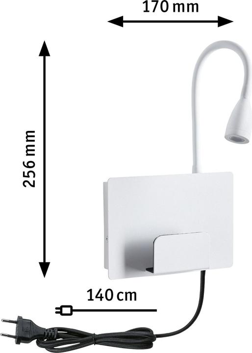 Produktbild Paulmann Wandleseleuchte Halina (200 lm)