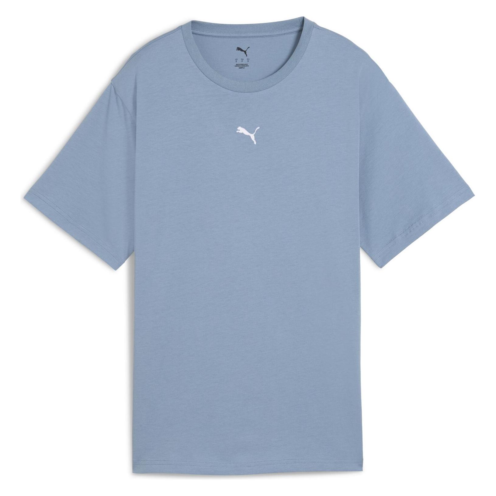 Puma, Vrouwen, T-shirts, Ess Relaxed T-shirt, Blauw, (L)