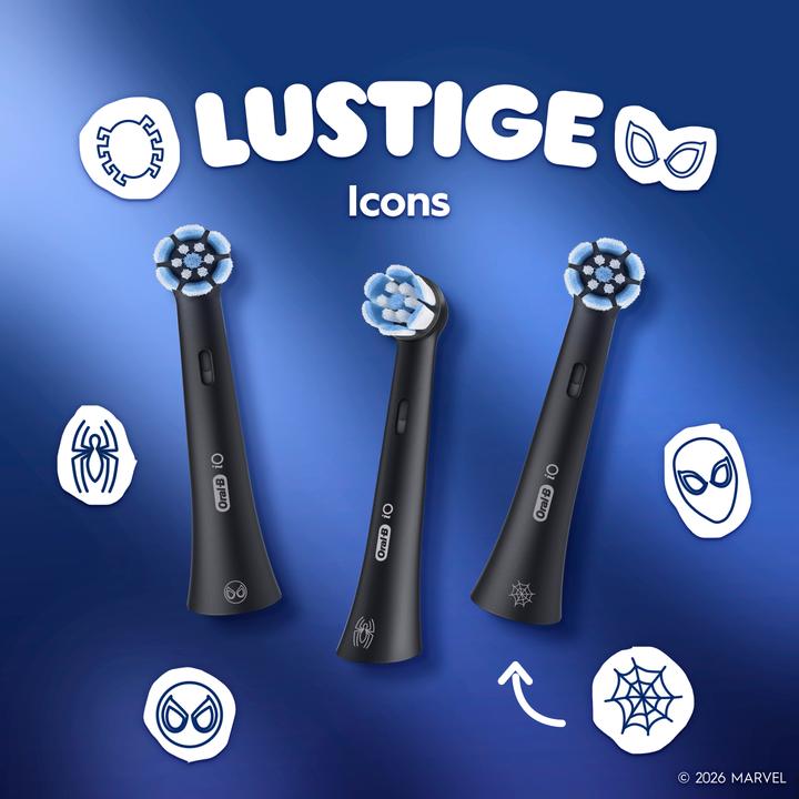 Actual product image Oral-B Aufsteckbürsten iO Kids Spiderman 8er FFU Aufsteckbürsten (8x)