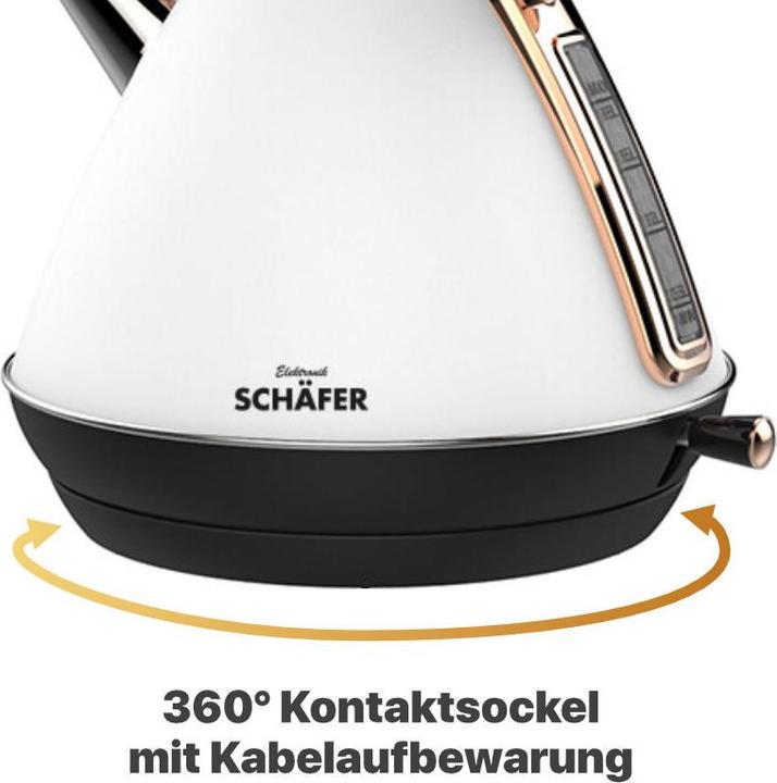 Actual product image Schäfer IT-Systems Kettle Water Kettle Retro Water Kettle Fast Water Kettle (1.70 l)
