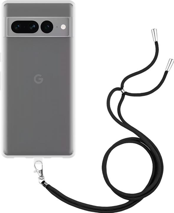 Produktbild Cazy Handykette Hülle Kompatibel mit Google Pixel 7 Pro - Silikon Handyhülle mit Band Necklace Hülle -