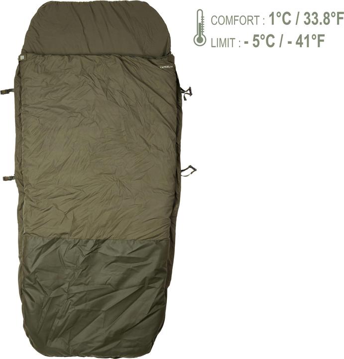 Actual product image Caperlan Sleeping bag 3 Seasons Polyester (220 cm)