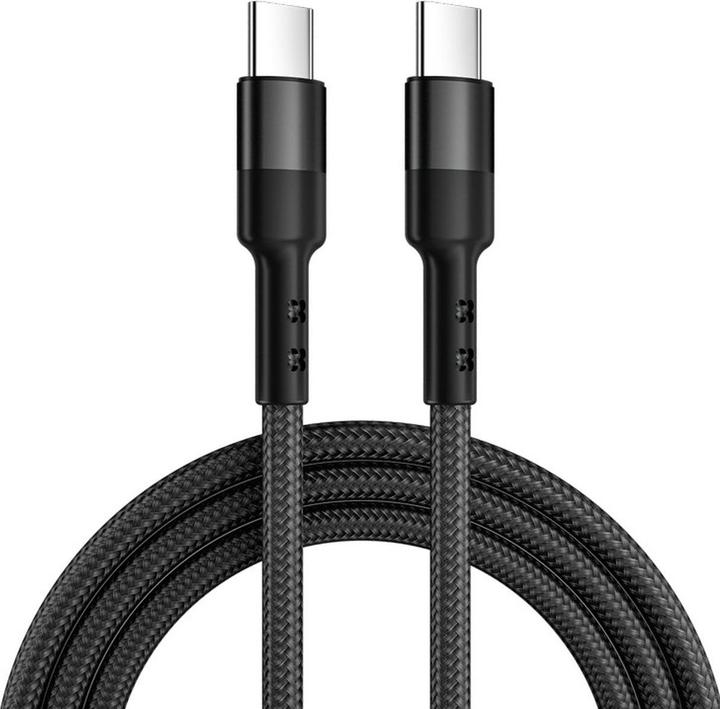 Caruba USB C to USB C 60W Cable 30cm Black (0.30 m, 60 W)