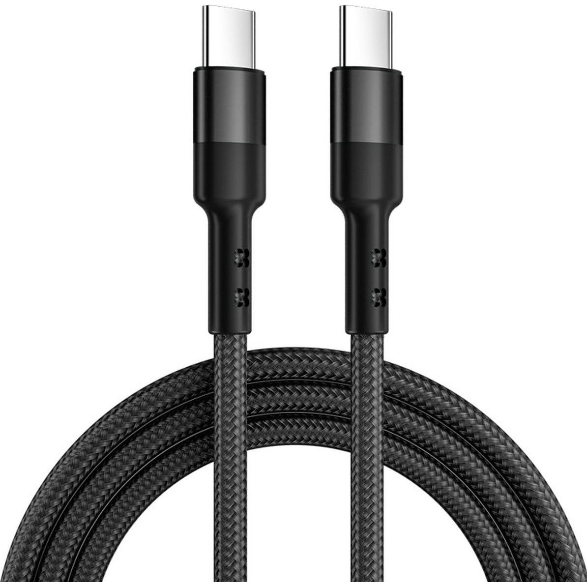 Caruba USB C to USB C 60W Cable 3 Meter Black (3 m, 60 W), Cavo USB