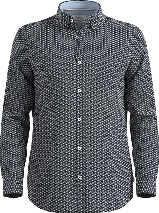 Immagine prodotto s.Oliver Hemd Slim: Langarmhemd aus Baumwollmix (M)