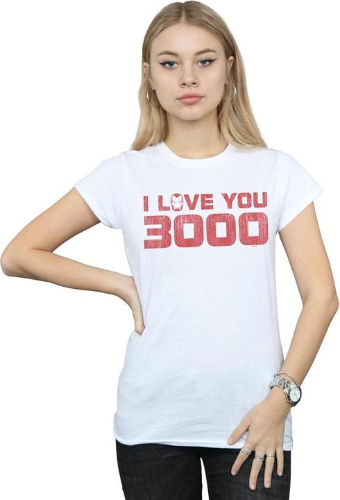 Immagine prodotto Maglietta da donna/ragazzo Avengers Endgame I Love You 3000 in cotone con segni di distorsione (M)