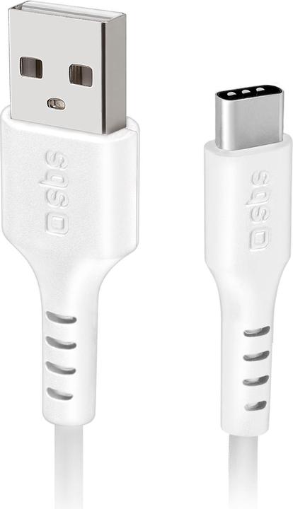 Image du produit SBS TECABLEMICROC15W Câble USB 1,5 m USB 2.0 USB A USB C blanc (1.50 m, USB 2.0)