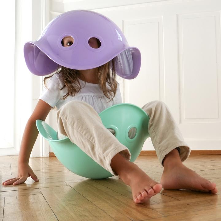 Actual product image Moluk Bilibo balance and play bowl purple