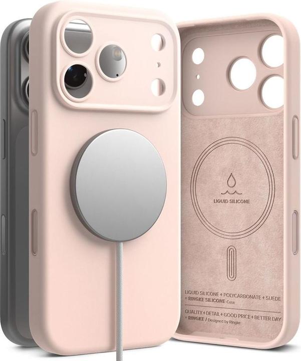 Produktbild Ringke Silikon Magnetische MagSafe Hülle für iPhone 17 Pro Max - Rosa (Apple iPhone 17 Pro Max)