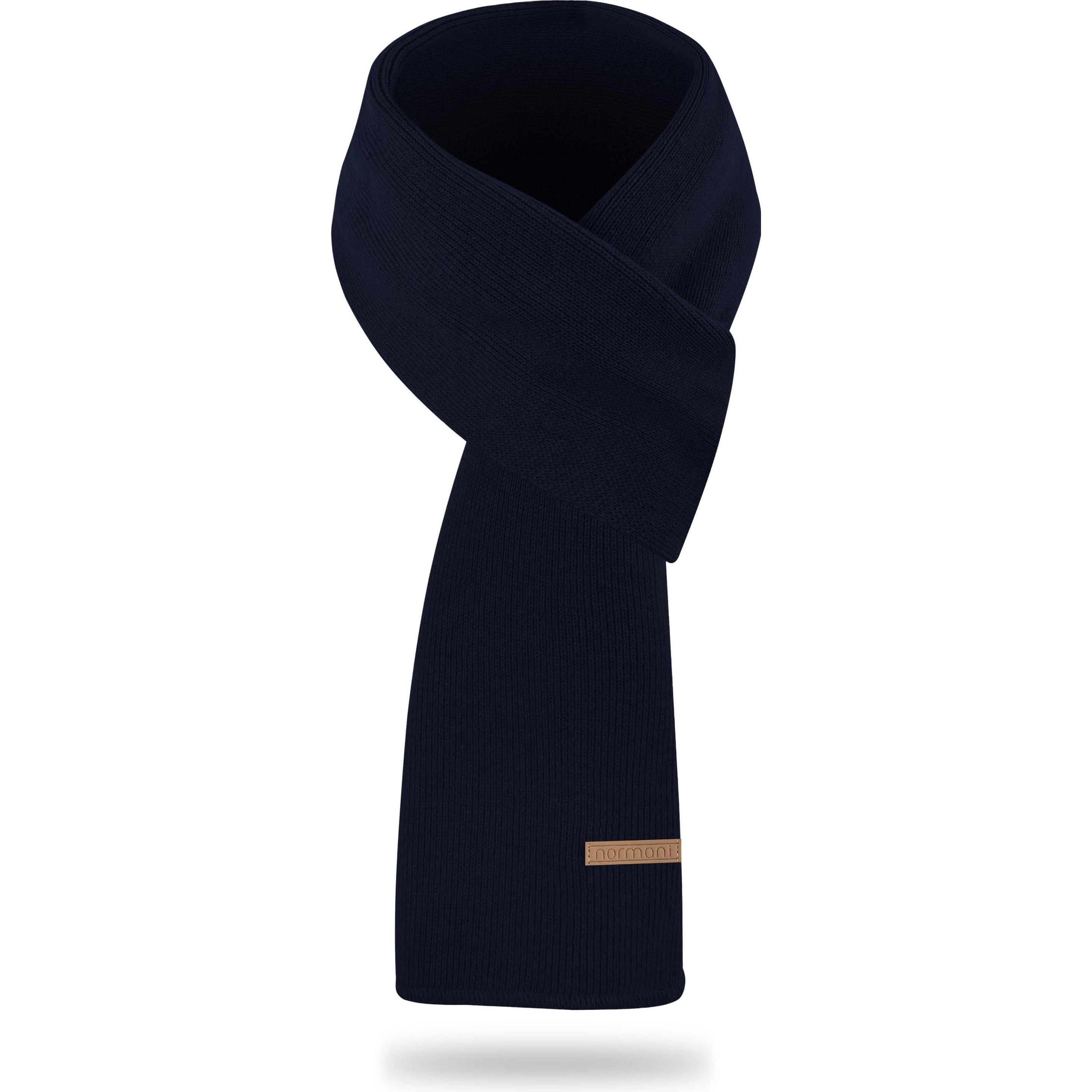 Normani, Herren, Mütze, Winterset aus Merinowolle Mütze, Schal und Handschuhe glatt Yuma - 9623, Blau