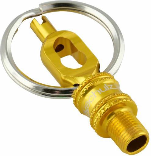 Produktbild By.schulz Ventiladapter V.5 Mini-Tool Alu eloxiert GOLD 1 Stück (Ventiladapter Set)