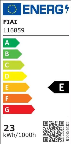 Energie-Label Isoled LED Pendelleuchte HOLZDRIFT Eiche 120 (2260 lm)
