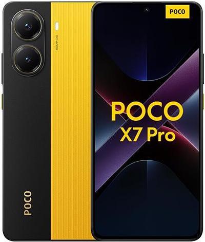 Actual product image Xiaomi Poco X7 Pro (256 GB, Yellow, 6.67", Dual SIM, 5G)
