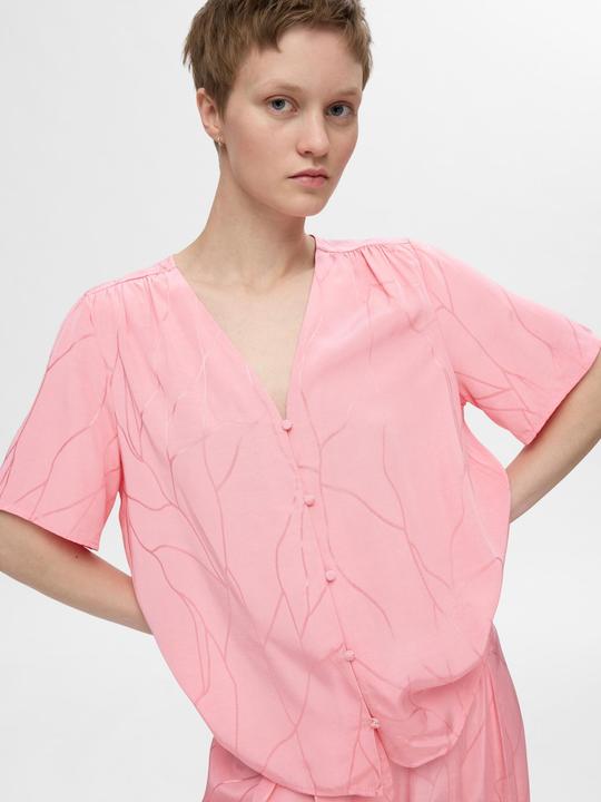 Actual product image Selected Print top with V-neck (36)