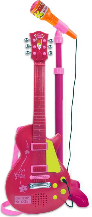 Image du produit Bontempi Guitare rock avec amplificateur de micro sur pied (Multilingue)
