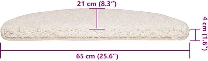 Actual product image vidaXL Step mats 30 pcs. White 65x21x4 cm (65 x 21 x 4 cm)
