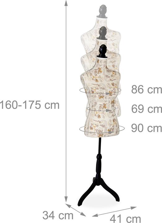 Actual product image Relaxdays Dress form