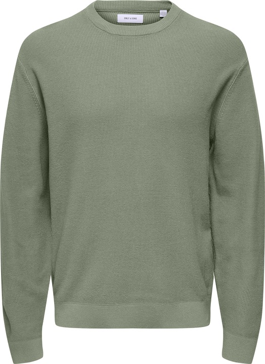 Only & Sons Onstony Ds 12 Ls Waffle Crew Knit Noos
