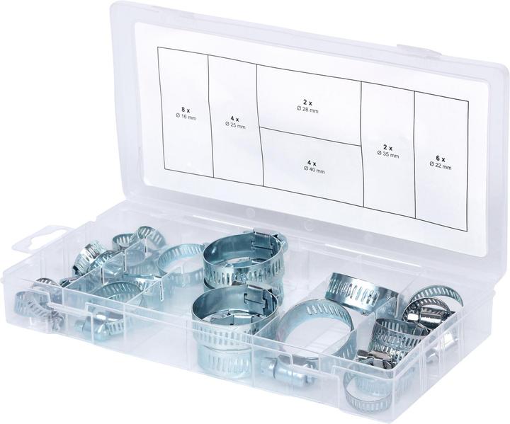 KS Tools Assortment hose clamps. Ø 16-40mm26pcs.